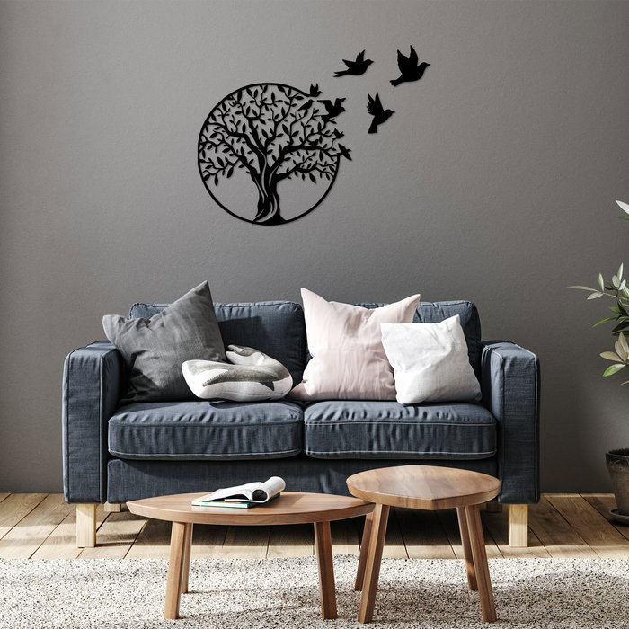 Wallity Tree And Birds Escultura de pared